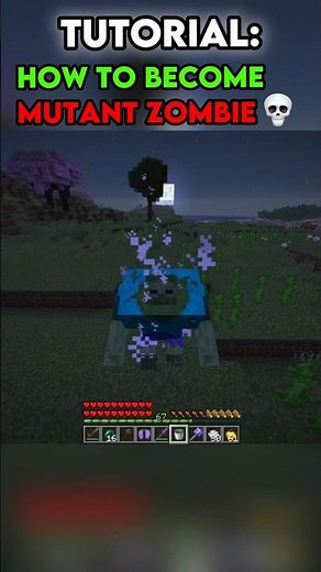 How to become Mutant Zombie in minecraft!💀