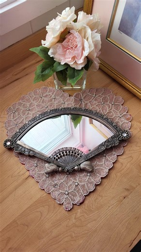 Vintage Antique Art Deco Fan Mirror Vanity Mirror, 1930s - Etsy