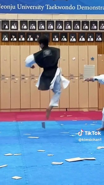 태권도 격파 슬로우모션 영상