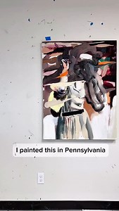 1.7K views · 17 reactions | I painted this piece, Goggle Woman III,...