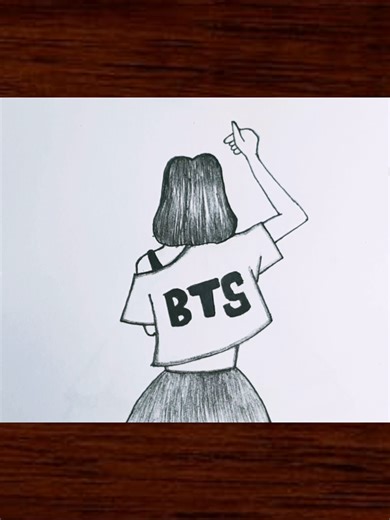BTS Girl Drawing: Easy Art Tutorial