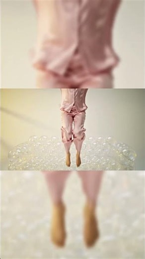 Transparent Bubble Jelly Sofa jump—soft, wobbly, and insanely satisfying! #short #asmr