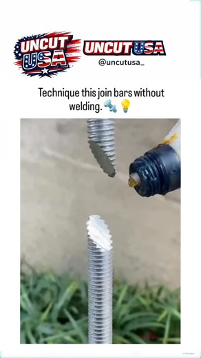 Uncut USA on Instagram: "This 64-second clip shows a quick DIY way to join two threaded rods without welding. The method uses yellow threadlocker adhesive and wing nuts tightened from both sides to clamp the rods together, creating a fast, field-repair style connection when proper tools aren’t available. Posted on January 6, 2026, the video quickly pulled in 1.4 million views and 6,800 likes, riding the internet’s love for practical metalworking hacks. The comments, though, quickly filled with p