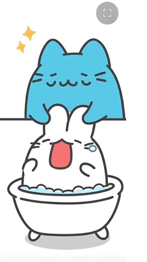 Bugcat take a bath and learn #animation #cartoon #funny
