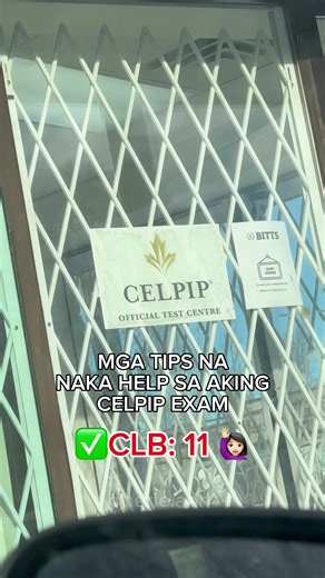I GOT CLB 11🙂 Tips na naka tulong sa aking CELPIP exam: TIP#1: Familiarize yourself with the format. Kapag alam mo na kung ano ieexpect mo sa bawat section hindi ka na masyado kakabahan. Listening (47-55mins) - 6 parts Reading (55-60mins) - 4 parts Writing (55-60mins) - 2 Tasks Speaking (15-20mins) - 8 Tasks TIP#2: Practice with sample questions from CELPIP website and other free online resources. Hindi na ako nagpurchase ng mga review materials, nanood ako ng mga webinars na nasa website nila,