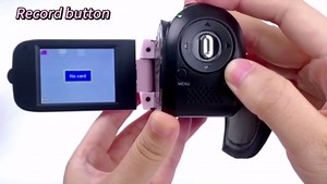 Video Camera Camcorder, 1080P 16MP 16X Zoom 2.4 Inch Rotatable Screen Camcorder, Handheld Video Recorder with Fill Light & 1/4 inch Thread Hole for Teens Beginner Adult (Light
