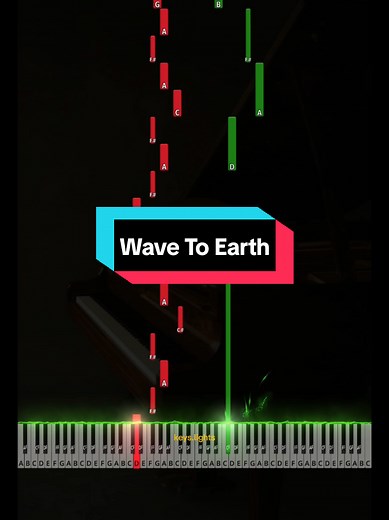 Wave To Earth - Easy Piano Tutorial for Seasons