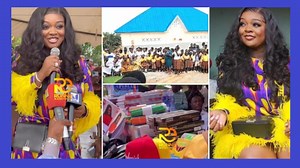 407K views · 51K reactions | Jackie Appiah celebrates 39th birthday in her hometown Ejisu Abankuro; Donates public WC, Gifts | Daily View Gh | Facebook
