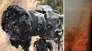Melted NASA camera's memory card survives fire, shows camera as it melts to death
