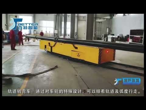 The track turning transporter plays with complex paths