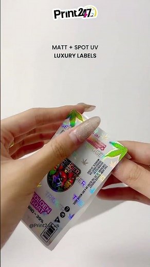 Luxury Labels with Matt Lamination & Spot UV | Premium Printing by Print247