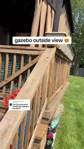 How to build a 5-star outdoor living room. 👇 #gazebo #fyp