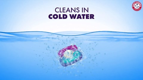 ARM & HAMMER Plus OxiClean With Odor Blasters Laundry Detergent, 5-IN-1 Power Paks, 72 Ct