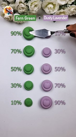 Fern Green Vs Dusty Lavender Satisfying color mixing clay Ep 770 #colorixing #clay #colors #shorts | Painting Concept