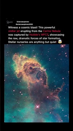 Stellar Scream: Hubble Captures a Cosmic Jet