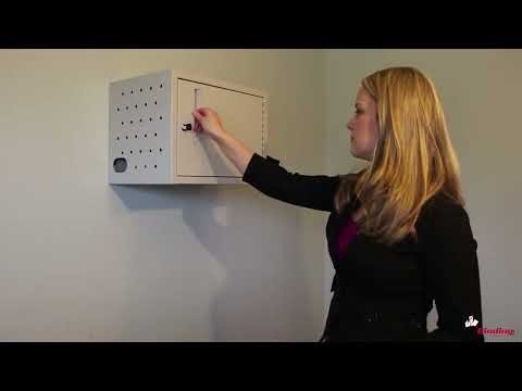 Luxor Tablet and Laptop WallDesk Charging Box LLTMW12-G Video