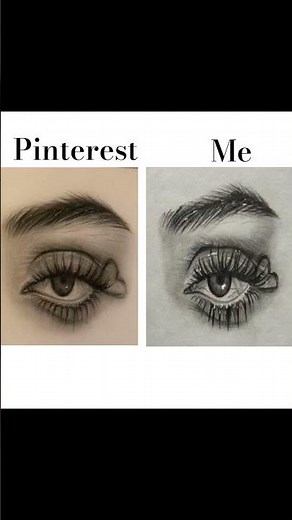 Pinterest vs me ✨🎀🌹 #shorts #shortvideo #art #challenge #drawing