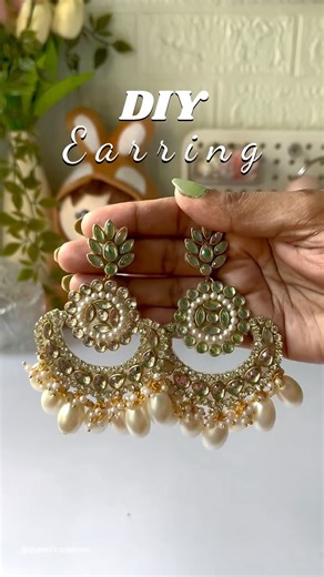 Sharmistha Roy on Instagram: "Diy earring making #reels #viral #earringmaking #diyjewelry #handmade #craftideas #artreel #instareel #instagram"