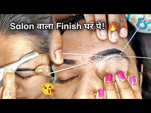 Perfect Eyebrow Threading & Forehead Hair Removal | Step-by-Step Tutorial | Bi-Feather King Trimmer