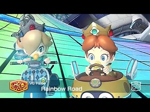Mario Kart 8 Deluxe Baby Rosalina in Rainbow Road #161