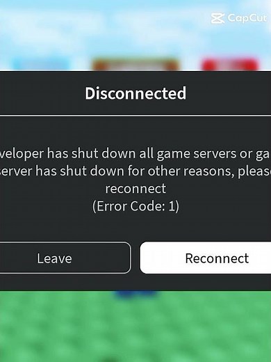 ERROR CODE 1?! #roblox #robloxedit