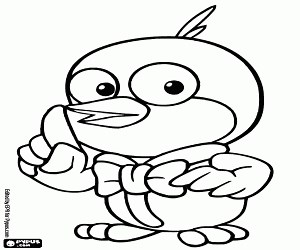 The hummingbird Harry coloring page printable game