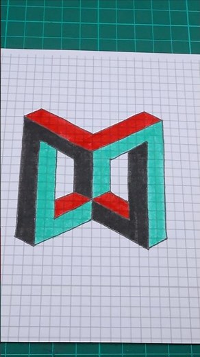 3D Optical Illusion Drawing 🤯 Creative Drawing Ideas✨ Easy Trick Art Tutorial #3DArt