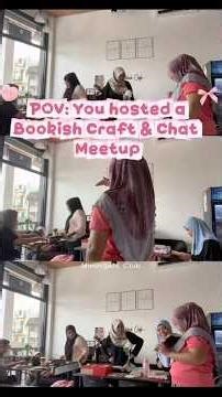 I hosted a Bookish Craft & Chat Meetup unsure if anybody would join! #shorts by #ENGRhymes