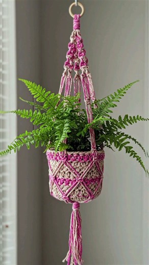 🌿🧶 Crochet Hanging Plants | Beautiful Handmade Crochet Plant Decor Ideas 🧶🌿