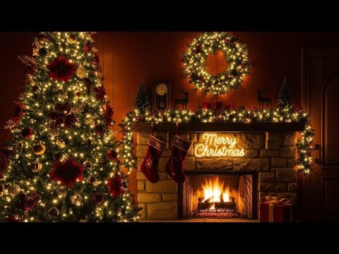 Vintage Christmas Songs 🎅 Classic Holiday Oldies | Cozy Fireplace Ambience & Timeless Xmas Music