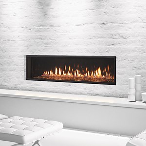 Heat & Glo Mezzo 60 - Fireplace Stone & Patio