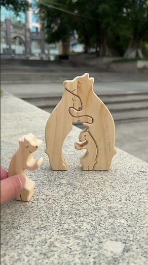 Loving Bears Interlocking Puzzle Decor – Adorable Art with a Perfect Fit 1️⃣