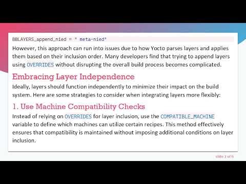 Optimizing Layer Inclusion in Yocto with OVERRIDES for Better Flexibility