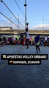 Nunca vi juegos de azar en Guayaquil, pero parece que los locales apuestan en partidos de voleibol improvisados ​​sin pagar entrada a las 8. #guayaquil #entradadelaocho #juego #apuestas #volley | Ryan Riegner