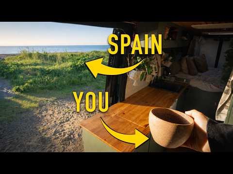 POV: You Live in a Van on a Beach in Spain (4k Experience)