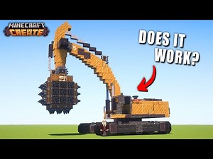 Can You Build a Working Excavator with Create Mod?