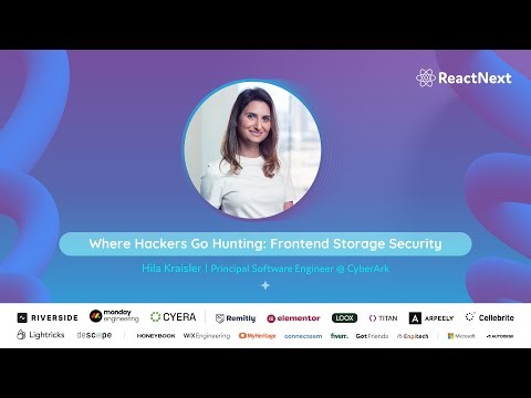 Hila Kraisler @ ReactNext '25 | Where Hackers Go Hunting: Frontend Storage Security