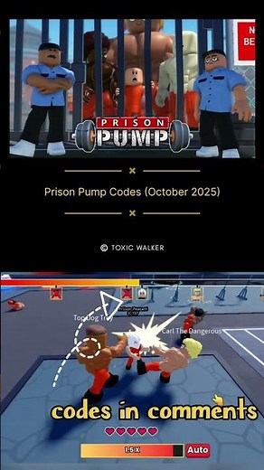 NEW Prison Pump Codes (October 2025)