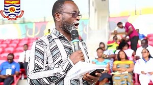 The Provost of the College of Agriculture and Natural Sciences, Prof. Livingstone K. Sam-Amoah, delivering a speech on behalf of the Vice-Chancellor, Prof. Joseph Ghartey Ampiah at the opening ceremony of the event | University Of Cape Coast (UCC)
