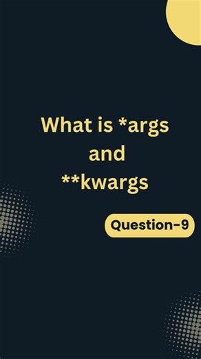 pythonbuzz on Instagram: "Not sure how many arguments you'll pass to a function? That's where *args and **kwargs come to the rescue! 🦸‍♂️ 🔹 *args → for multiple values (positional) 🔹 **kwargs → for multiple named values (keyword) Write flexible & powerful Python functions like a pro 💻 . . Don't forget to follow @pythonbuzz_ for more Python tips and tricks! Like, share, and drop a comment below! For more in-depth content, check out my YouTube channel-link in bio! #pythonbuzz #Python #PythonTi