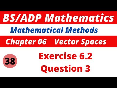 38. Vector Spaces | Exercise 6.2 | Question 3