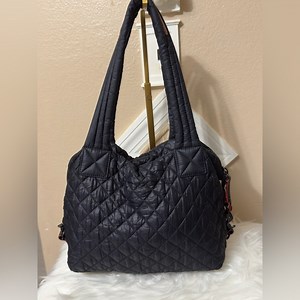 MZ Wallace Black Quilted Tote