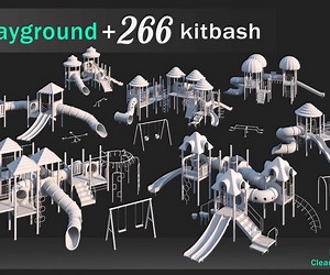 ArtStation - 21 Playground   266 Kitbash | Game Assets