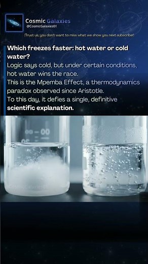 The BIZARRE Phenomenon Science Can't Fully Explain 🧊 #PhysicsMystery #scienceshorts
