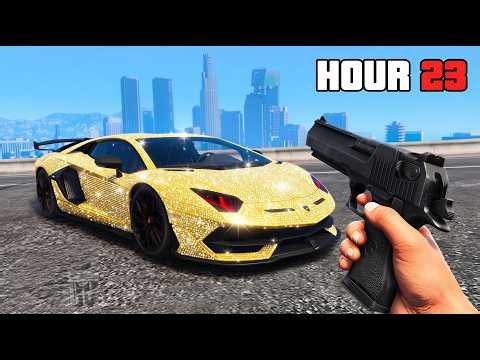 I Spent 24 Hours Stealing Supercars in GTA