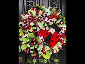 How to Make a Lady Bug Wreath with Laura Jean