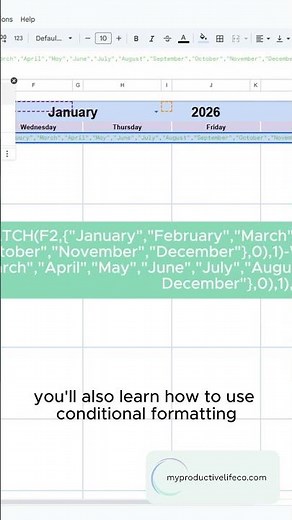 Create a Monthly Calendar in Google Sheets | Beginner Friendly