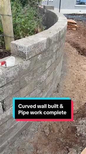 Groundworks and Curved Wall Construction Highlights
