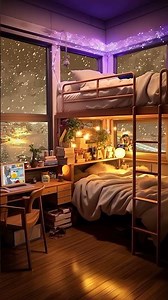 🪜 Under the Stairs Rain: Muffled Thump & Cozy Nook (Panic Relief) #cozynights