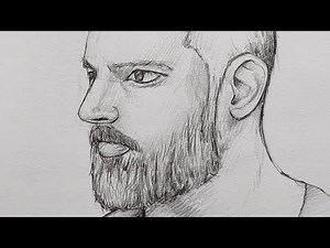 How to draw Man face easy | Face Drawing tutorial only beginners